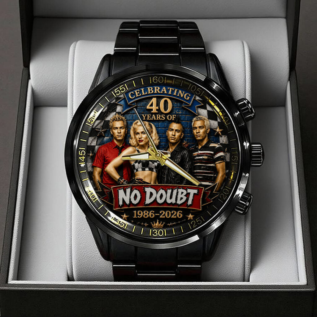 No Doubt 40th Anniversary Black Stainless Steel Watch - TANTN24669