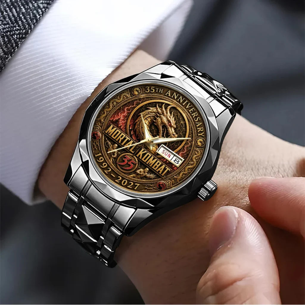 Mortal Kombat 35th Anniversary Alloy Luxury Quartz Watch - TANTN25105