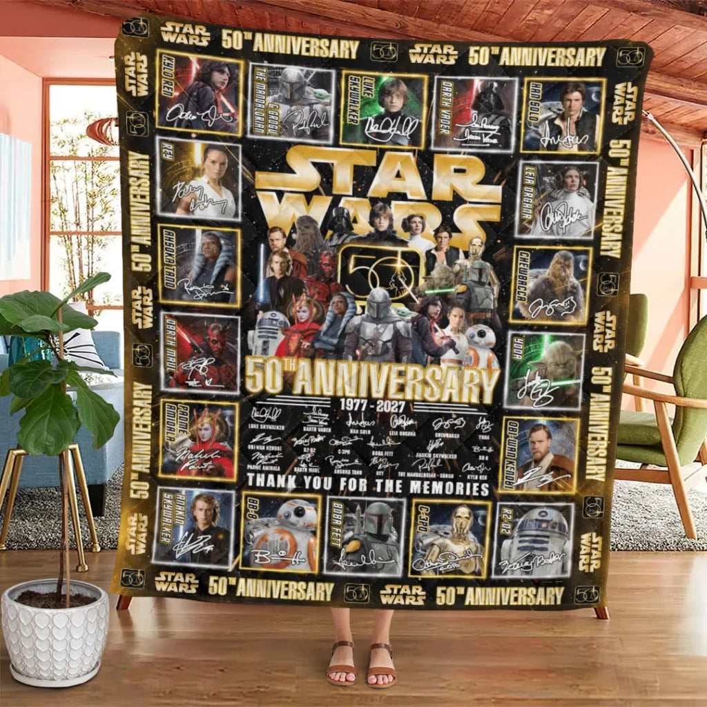 Star Wars 50th Anniversary Quilt Blanket - TANTN25175
