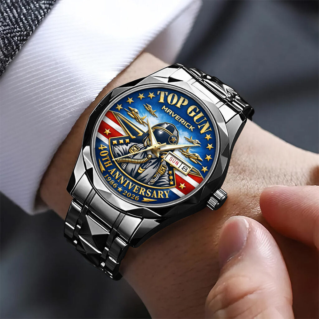 Top Gun 40th Anniversary Alloy Luxury Quartz Watch - TMTHU3139