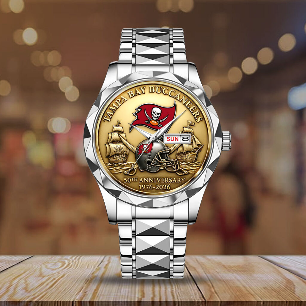 Tampa Bay Buccaneers 50th Anniversary Alloy Luxury Quartz Watch - HOATT15364