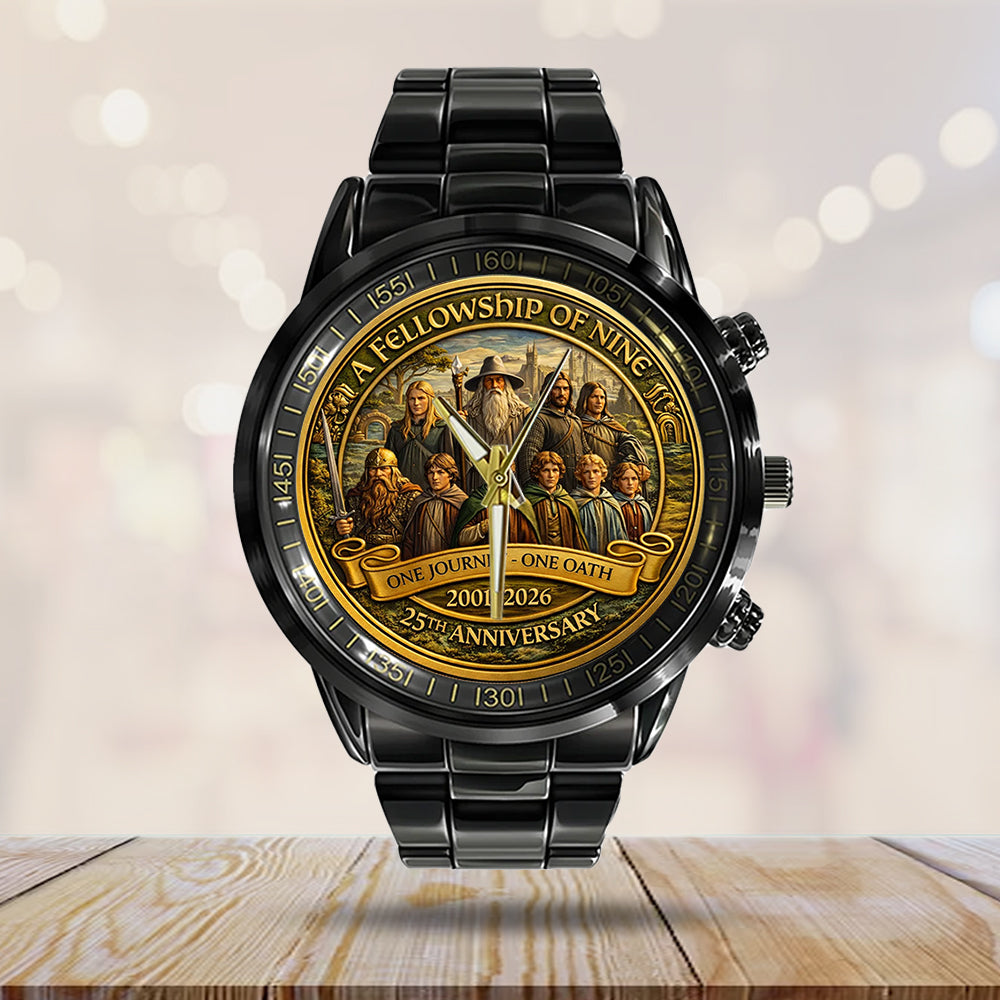The Lord of the Rings 25th Anniversary Black Stainless Steel Watch - TMTHU3182