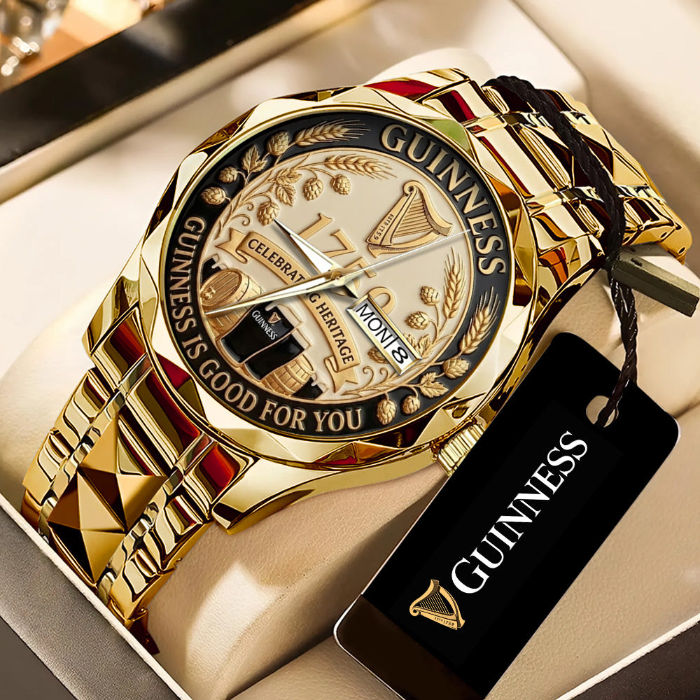 Guinness Alloy Luxury Quartz Watch - TANTN20698