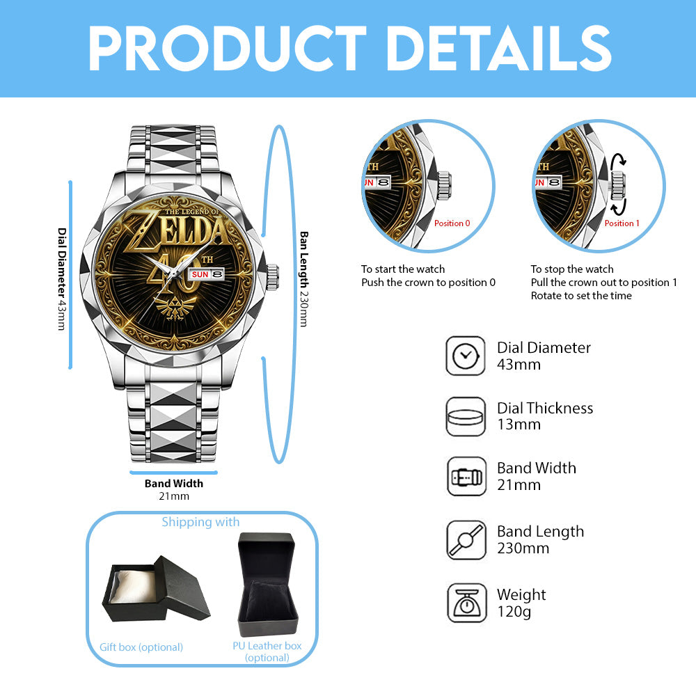 The Legend of Zelda 40th Anniversary Alloy Luxury Quartz Watch - GNE4872