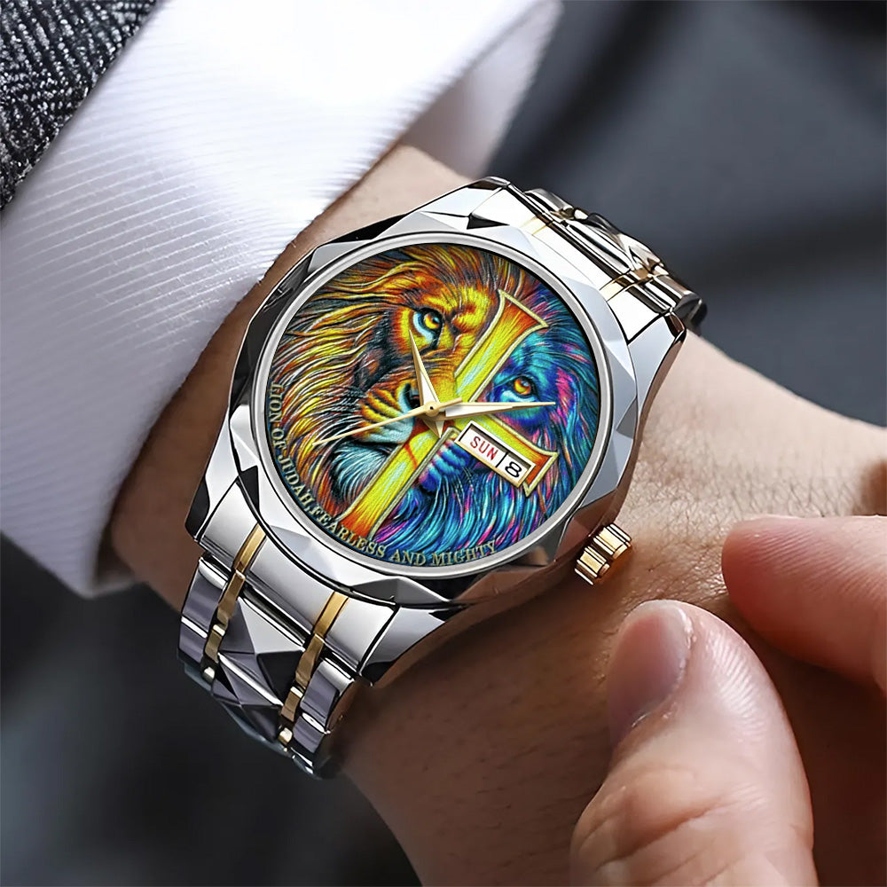 The Lion Of Judah Alloy Luxury Quartz Watch - TANTN 14883