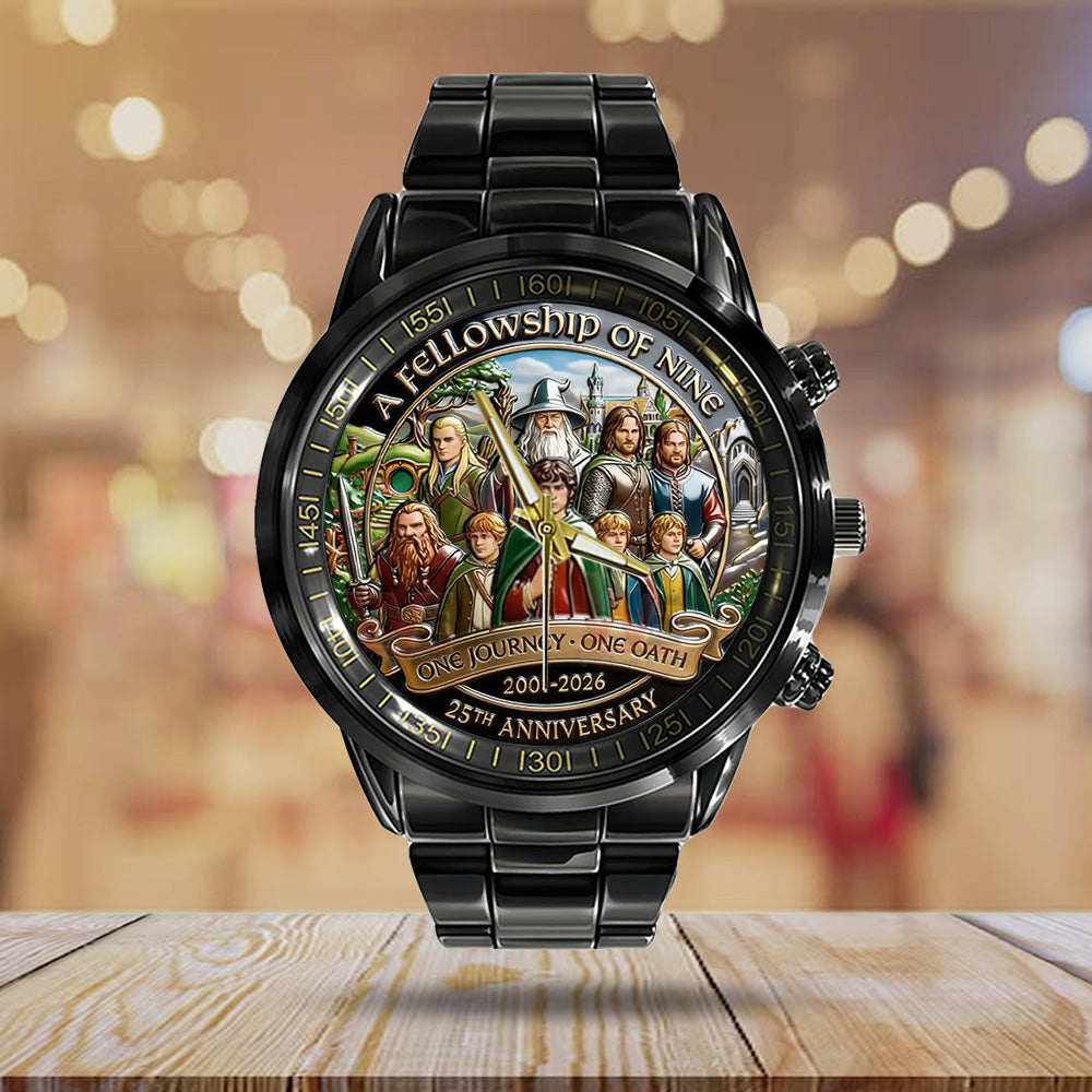 The Lord of the Rings 25th Anniversary Black Stainless Steel Watch - TANTN19816