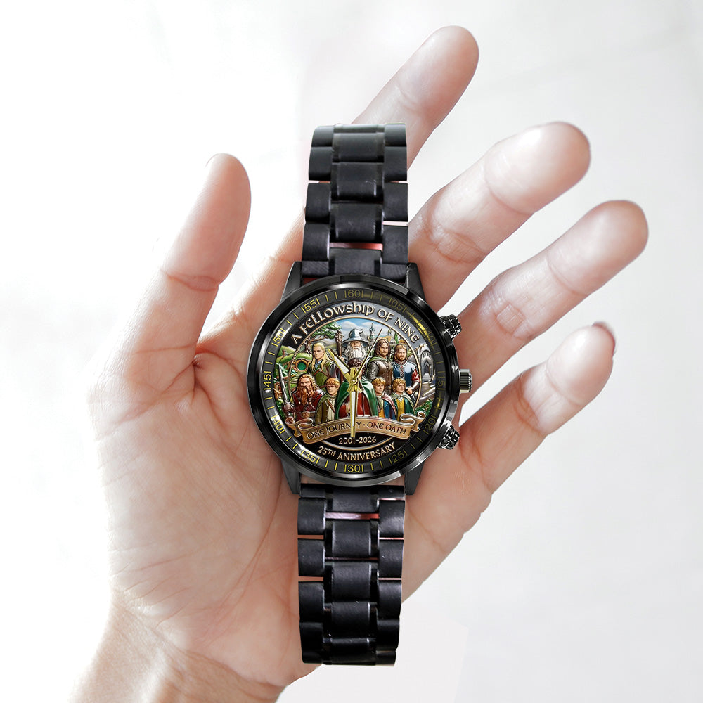 The Lord of the Rings 25th Anniversary Black Stainless Steel Watch - TANTN19816