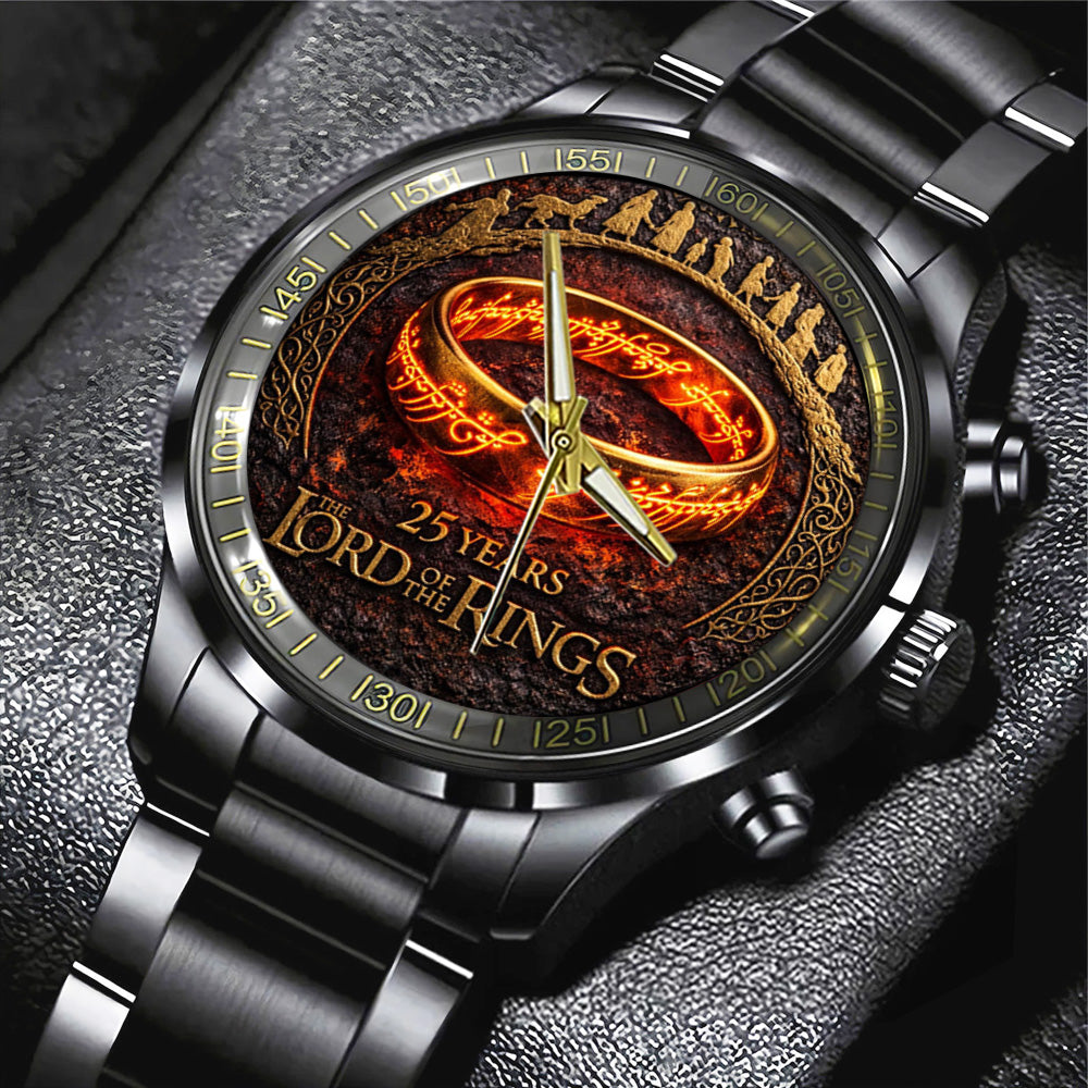 The Lord of the Rings 25th Anniversary Black Stainless Steel Watch - TANTN20365