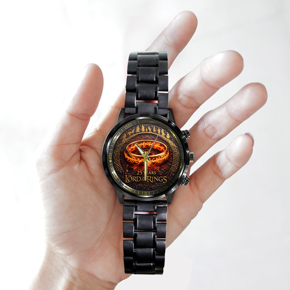 The Lord of the Rings 25th Anniversary Black Stainless Steel Watch - TANTN20365