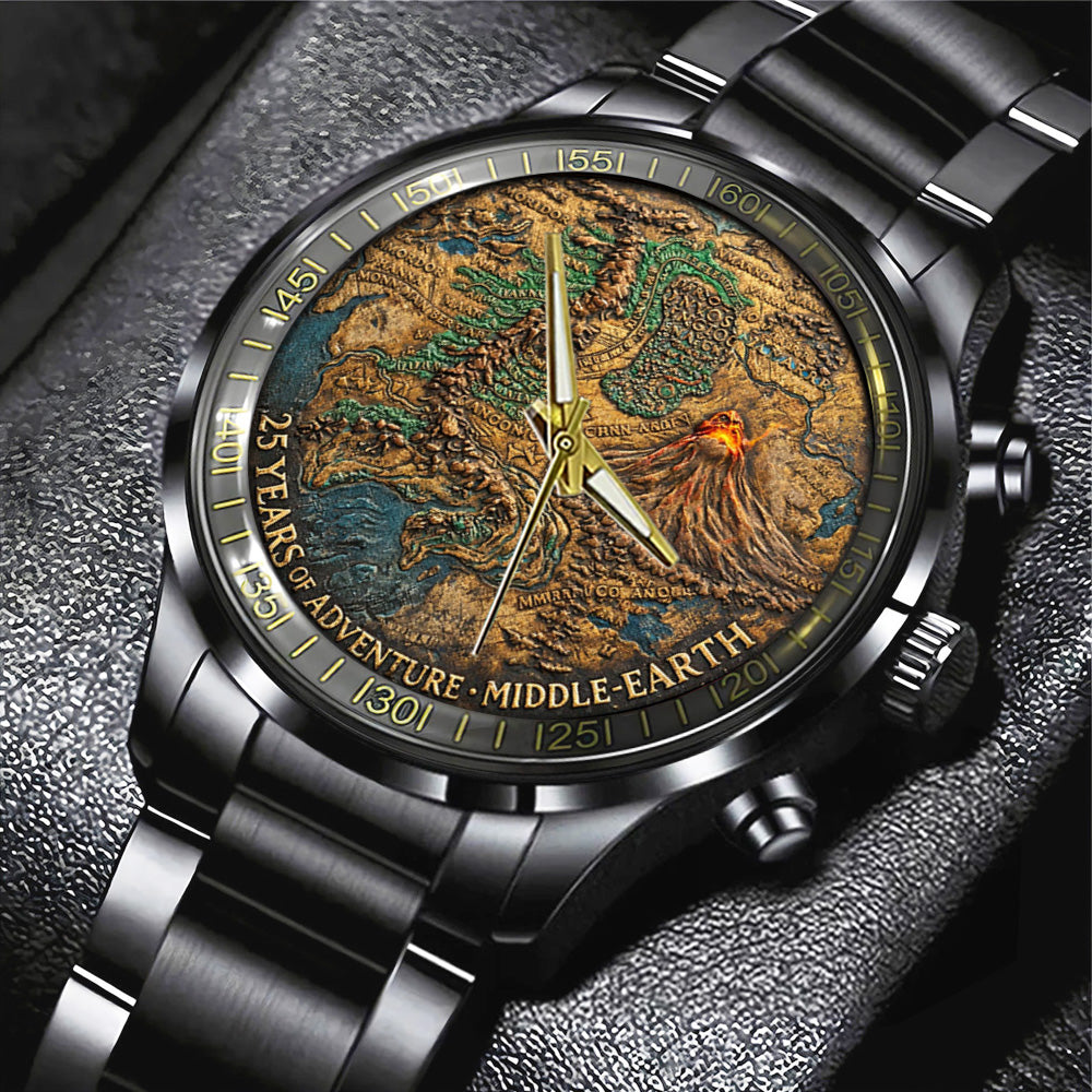 The Lord of the Rings 25th Anniversary Black Stainless Steel Watch - TANTN20367