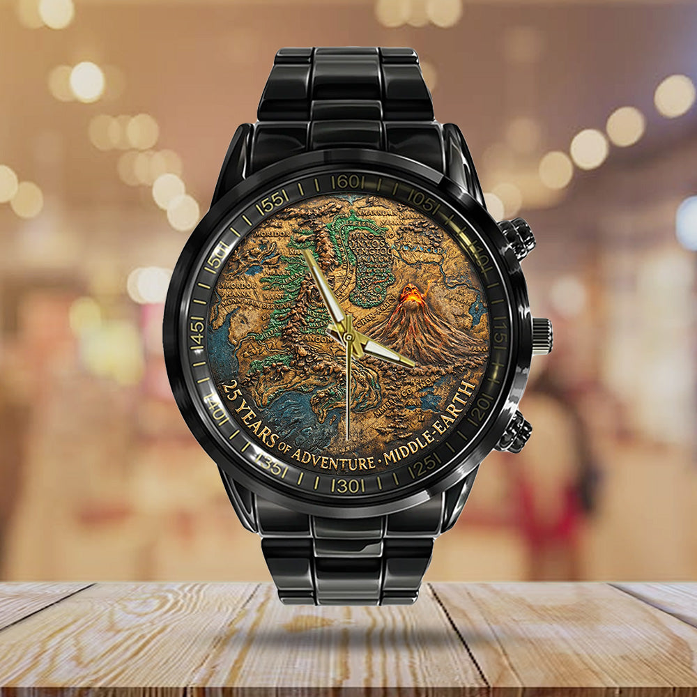 The Lord of the Rings 25th Anniversary Black Stainless Steel Watch - TANTN20367