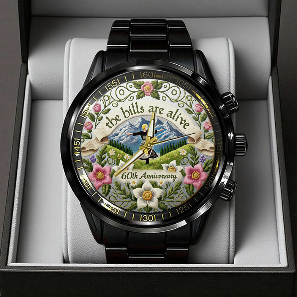 The Sound of Music 60th Anniversary Black Stainless Steel Watch - GNE4808