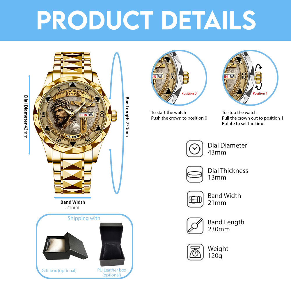 There Is No Greater Love Than This Alloy Luxury Quartz Watch - TANTN24701