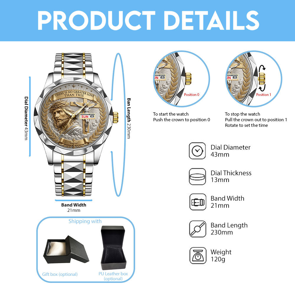 There Is No Greater Love Than This Alloy Luxury Quartz Watch - TANTN24280