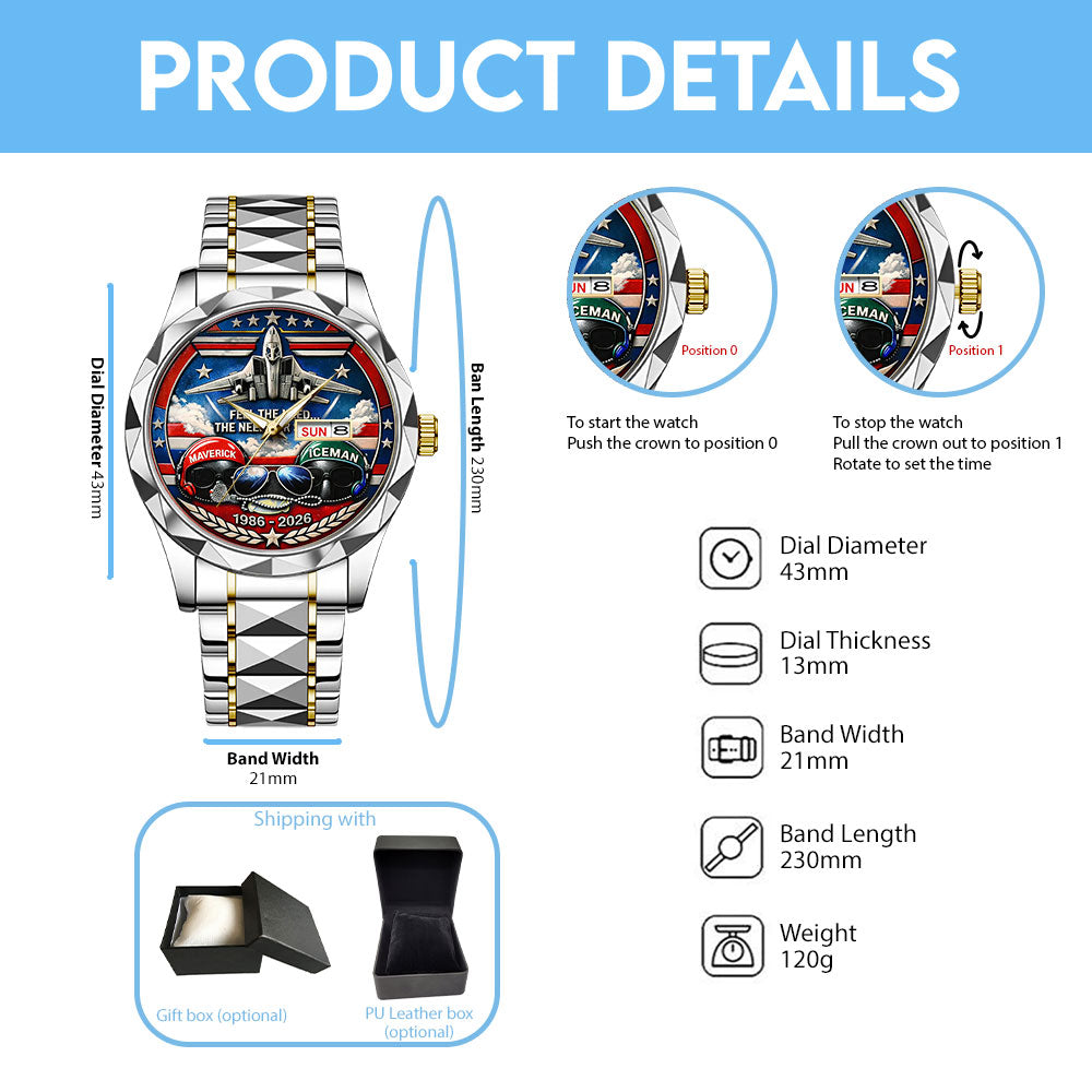 Top Gun 40th Anniversary 2026 Alloy Luxury Quartz Watch - TANTN22988