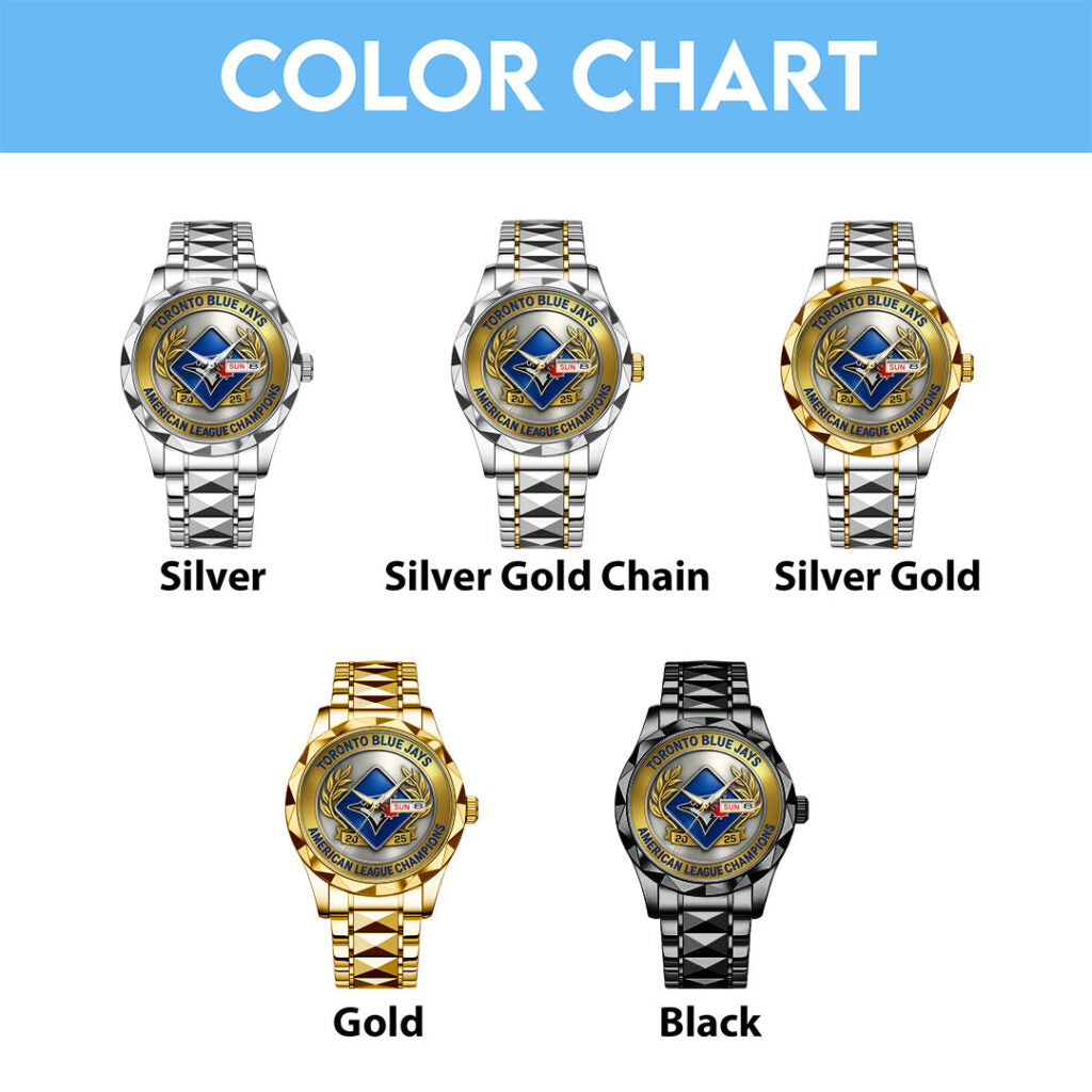 Toronto Blue Jays Alloy Luxury Quartz Watch - TMTHU2195