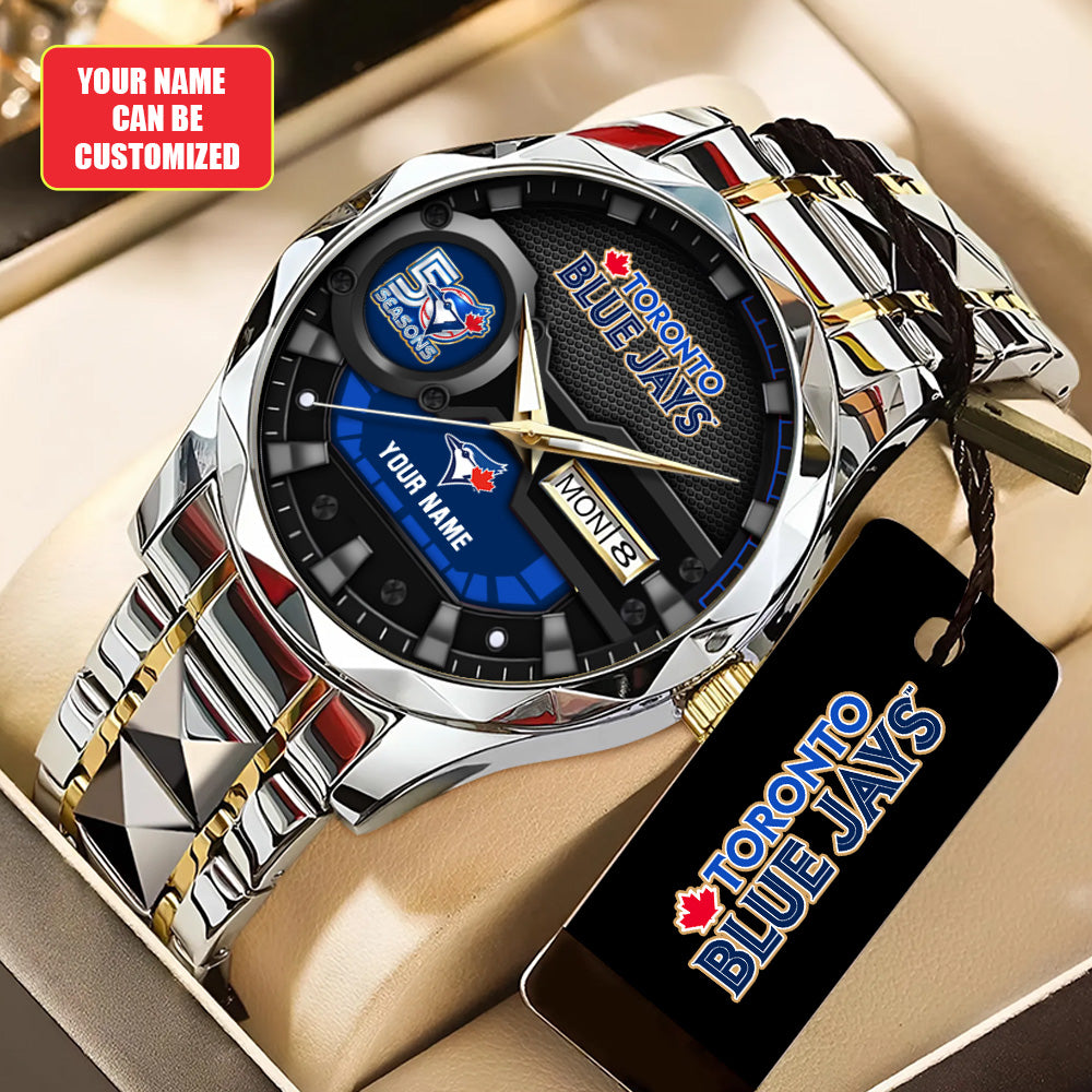 Personalized Toronto Blue Jays 50th Anniversary Alloy Luxury Quartz Watch - TANTN20545