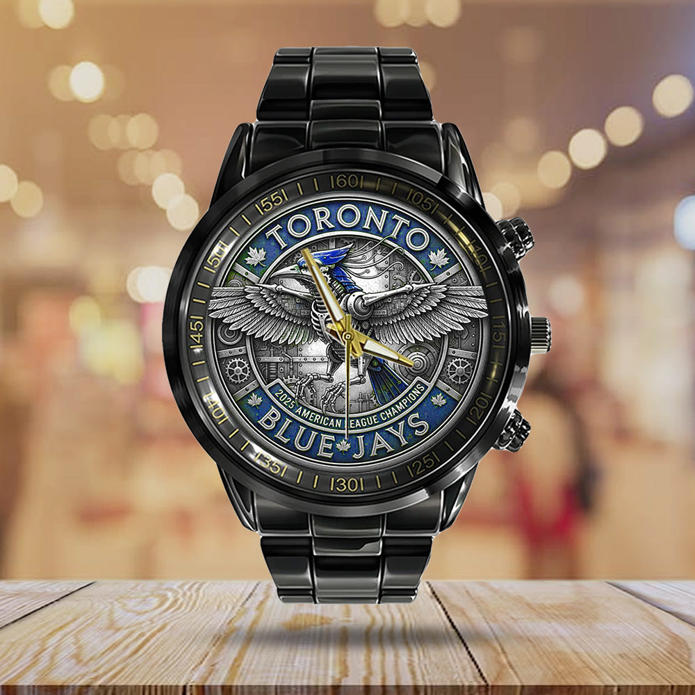 Toronto Blue Jays World Series 2025 Black Stainless Steel Watch - TANTN18634