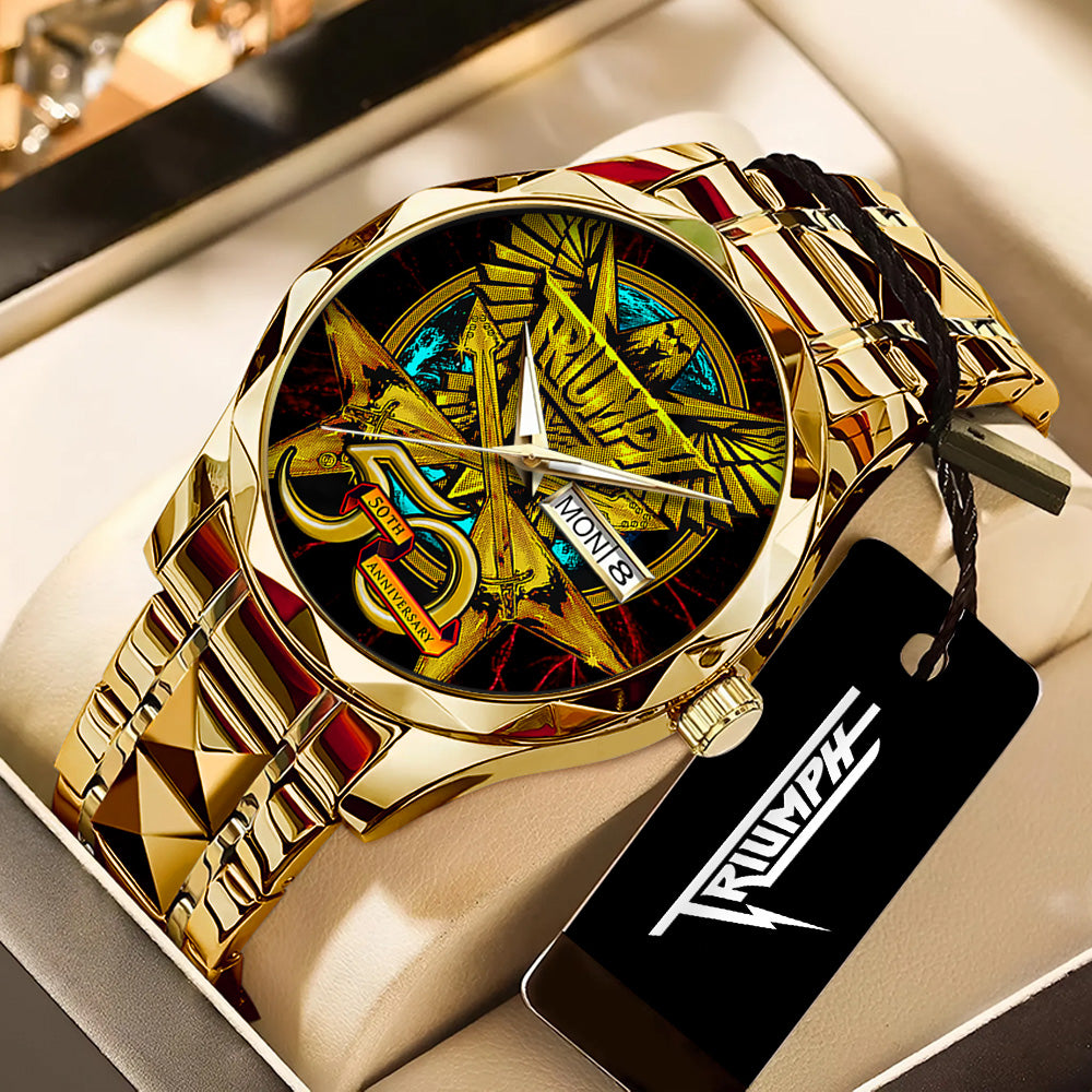 Triumph Band Alloy Luxury Quartz Watch - GNE4789