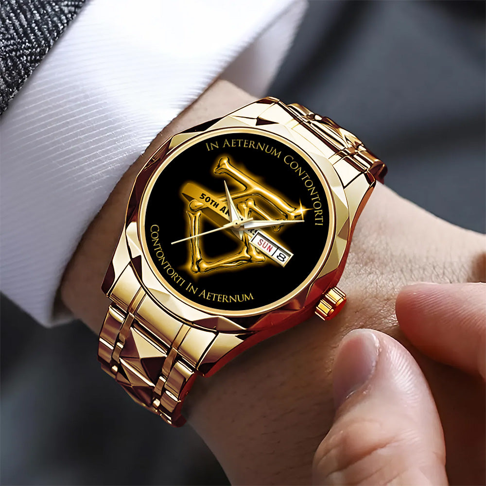 Twisted Sister 50th Anniversary Alloy Luxury Quartz Watch - GNE4919