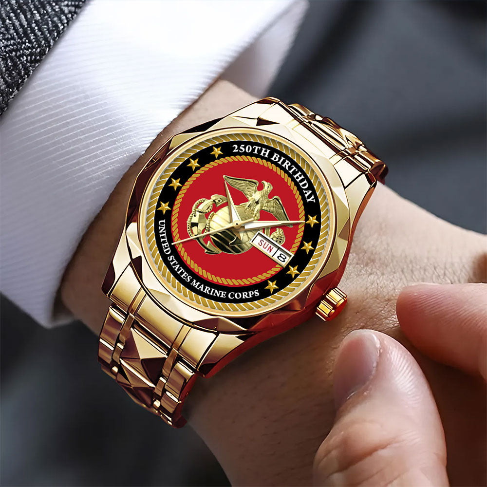 US Marine Corps Alloy Luxury Quartz Watch - MAITM 12188