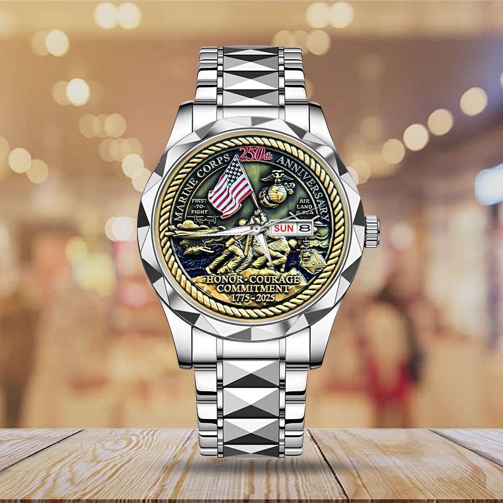 US Marine Corps Alloy Luxury Quartz Watch - MAITM12592