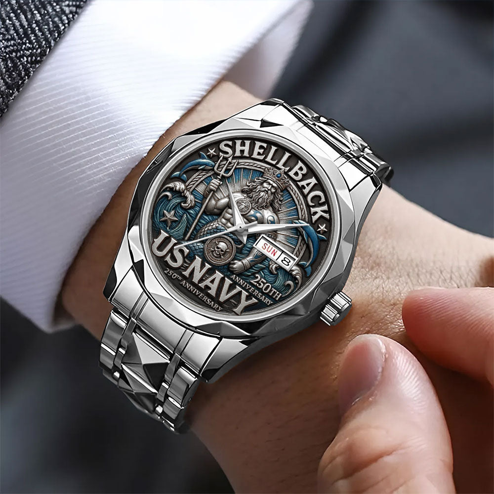US Navy 250th Anniversary Alloy Luxury Quartz Watch - MAITM12668