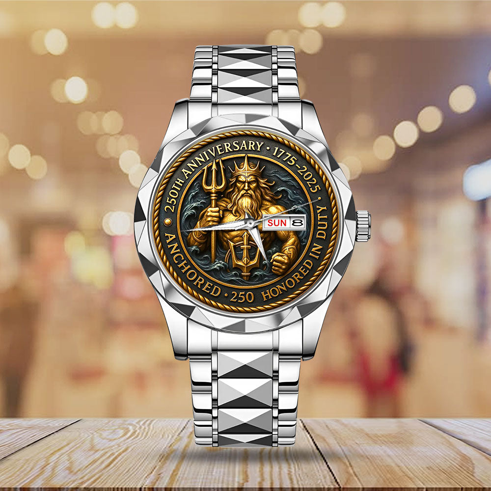 US Navy 250th Anniversary Alloy Luxury Quartz Watch - MAITM12673