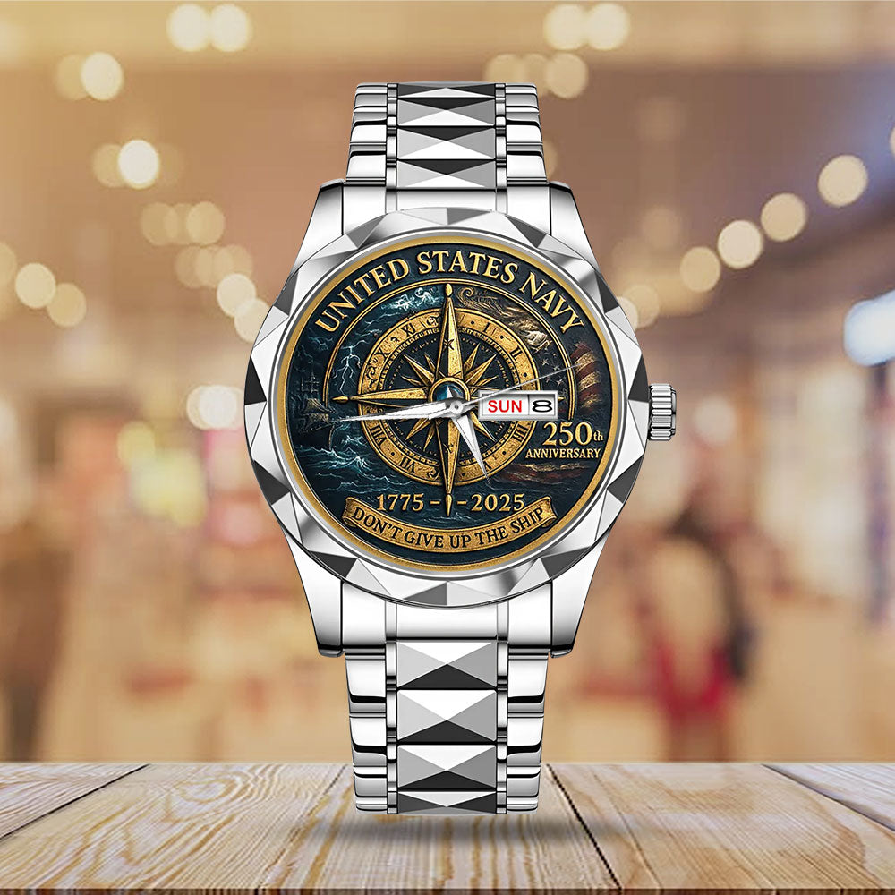 US Navy 250th Anniversary Alloy Luxury Quartz Watch - MAITM12724