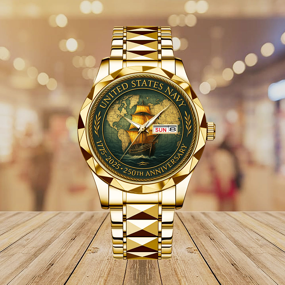 US Navy 250th Anniversary Alloy Luxury Quartz Watch - MAITM13278