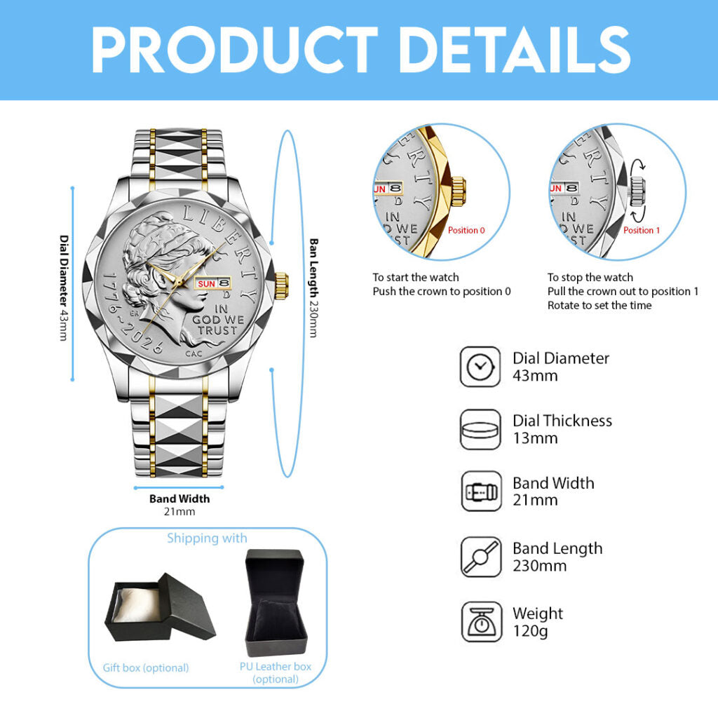 America250 Alloy Luxury Quartz Watch - TANTN21682