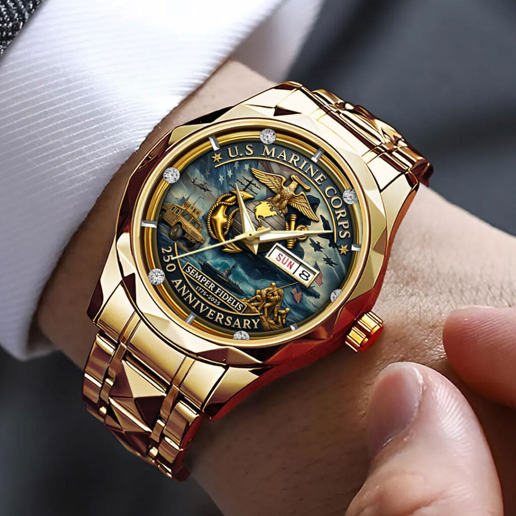 US Marine Corps Alloy Luxury Quartz Watch - TMTHU 147