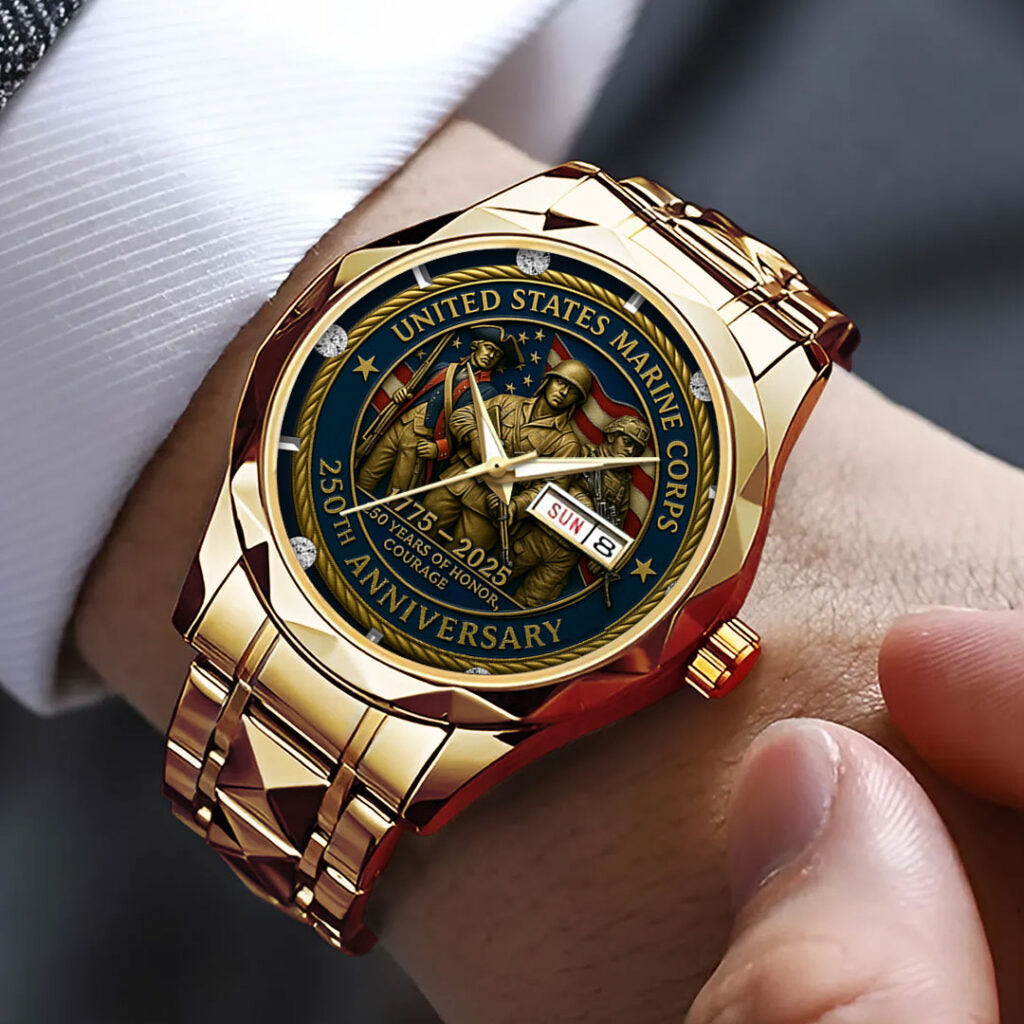 US Marine Corps Alloy Luxury Quartz Watch - TMTHU314