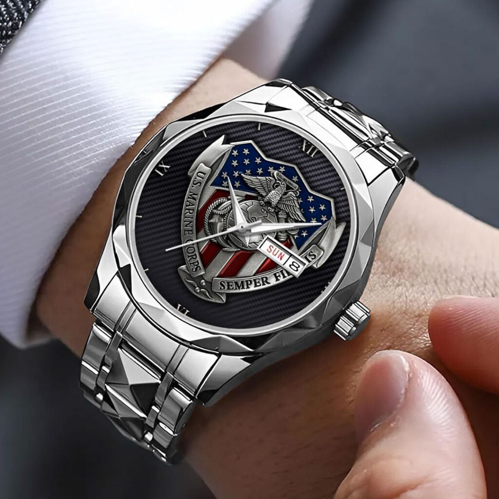 US Marine Corps Alloy Luxury Quartz Watch - TMTHU489