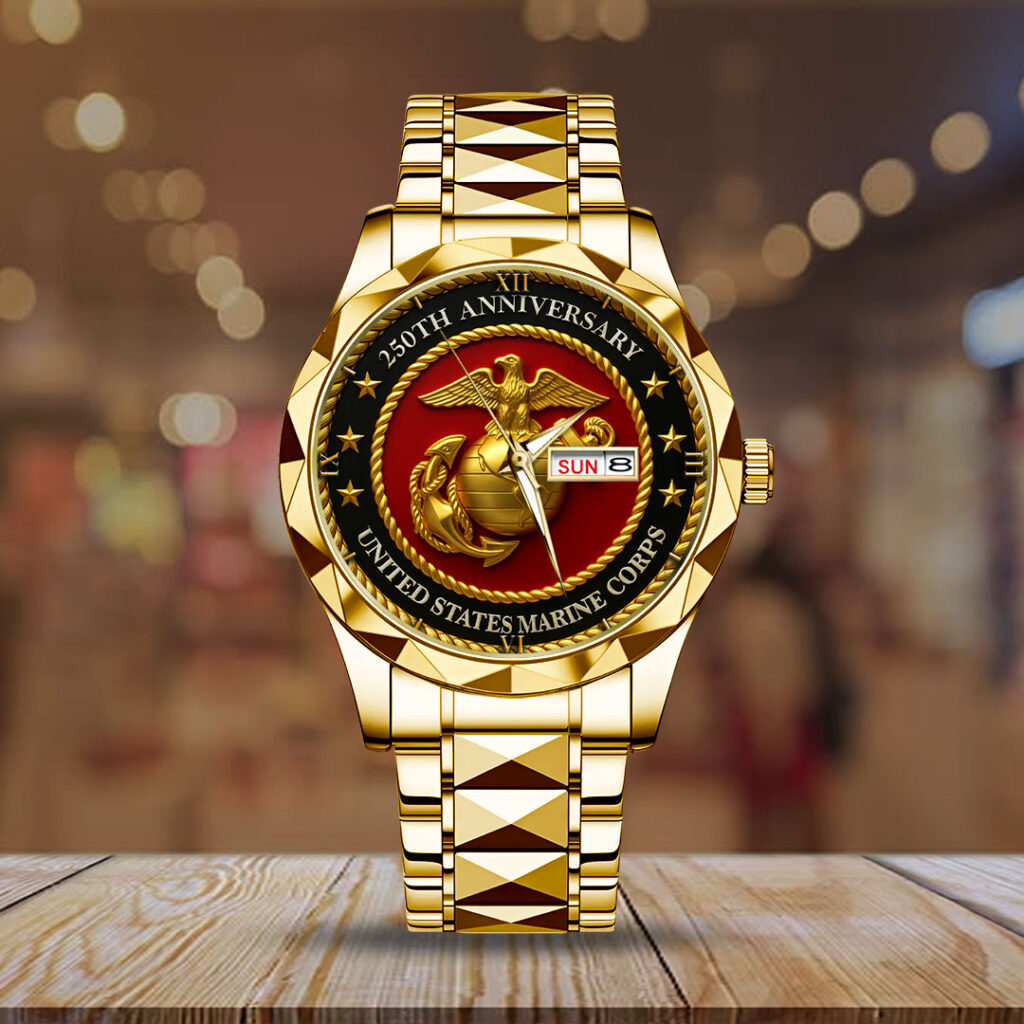 US Marine Corps 250th Anniversary 2025 Alloy Luxury Quartz Watch - TMTHU1006