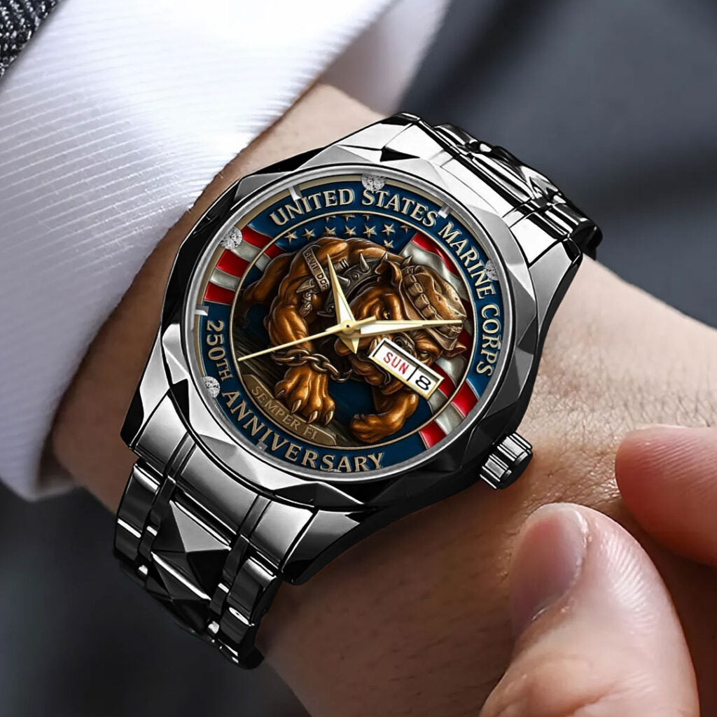 US Marine Corps 250th Anniversary 2025 Alloy Luxury Quartz Watch - TMTHU837