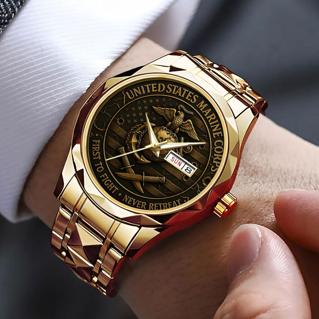 US Marine Corps 250th Anniversary 2025 Alloy Luxury Quartz Watch - TMTHU1843