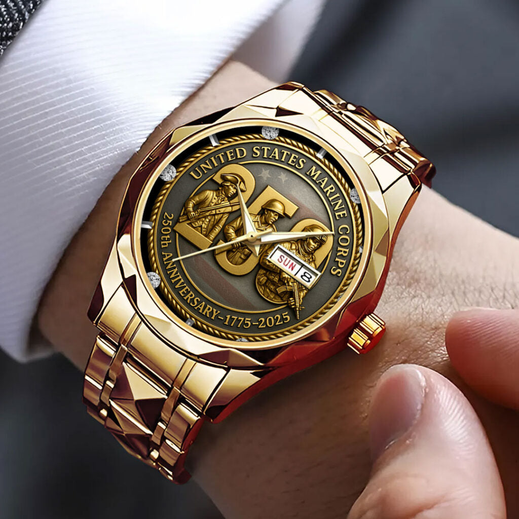 US Marine Corps 250th Anniversary 2025 Alloy Luxury Quartz Watch - TMTHU576
