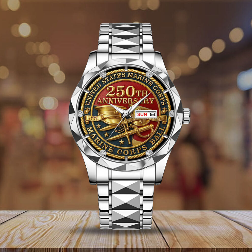 US Marine Corps 250th Anniversary 2025 Alloy Luxury Quartz Watch - TMTHU639