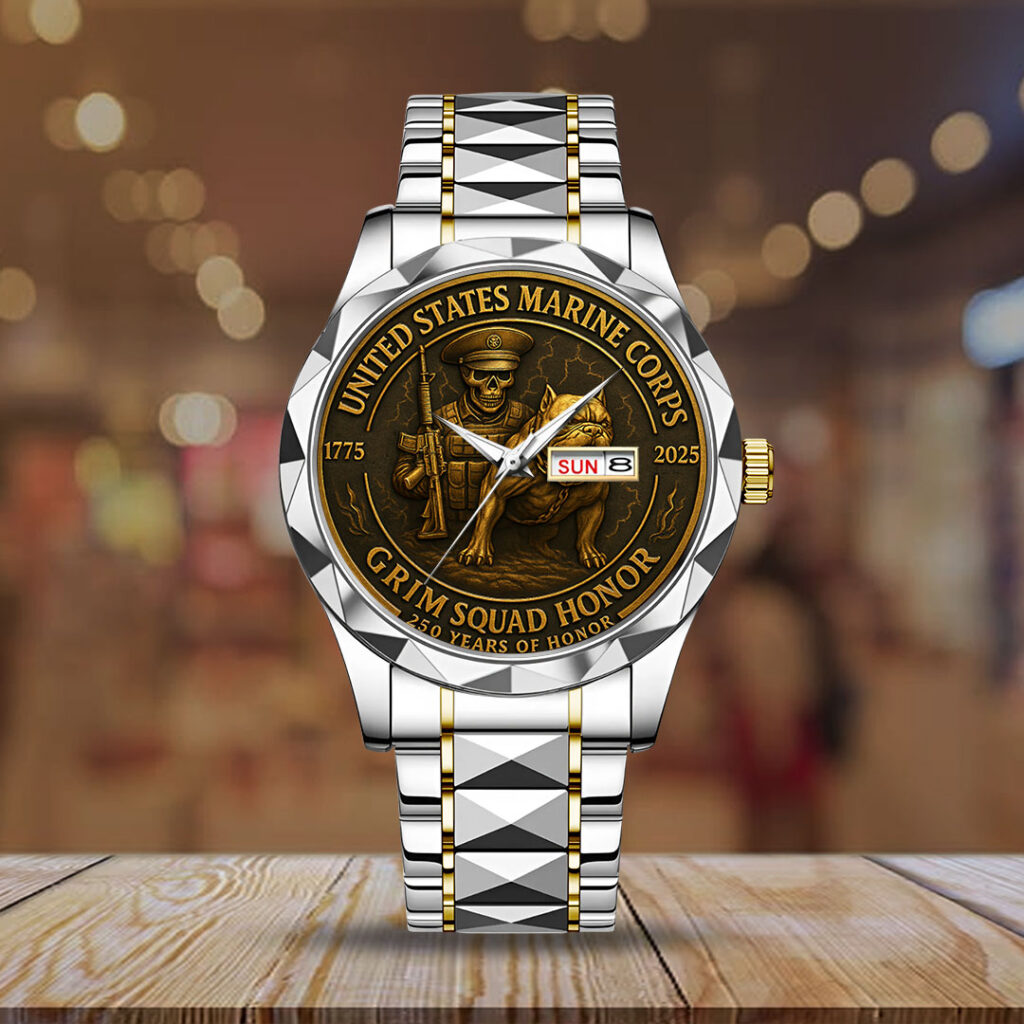 US Marine Corps 250th Anniversary 2025 Alloy Luxury Quartz Watch - TMTHU1842