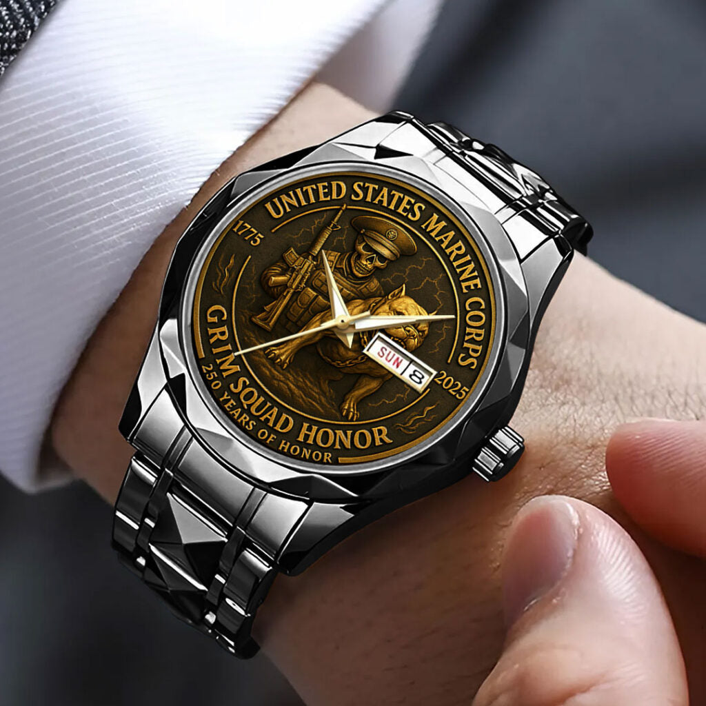 US Marine Corps 250th Anniversary 2025 Alloy Luxury Quartz Watch - TMTHU1842
