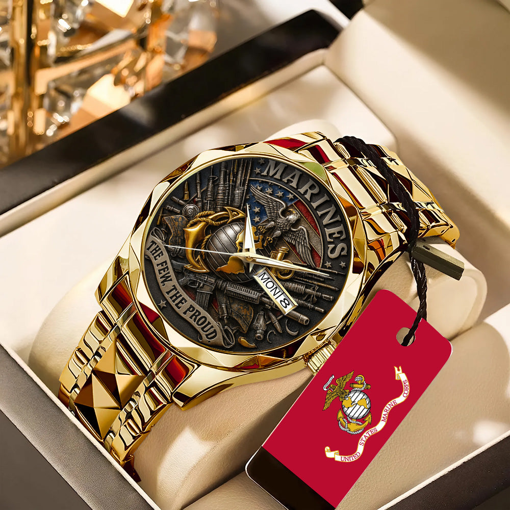 US Marine Corps Alloy Luxury Quartz Watch - TANTN16496