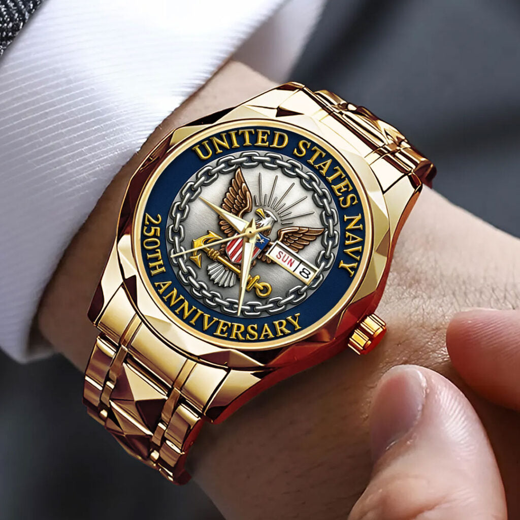 US Navy 250th Anniversary Alloy Luxury Quartz Watch - TMTHU1353