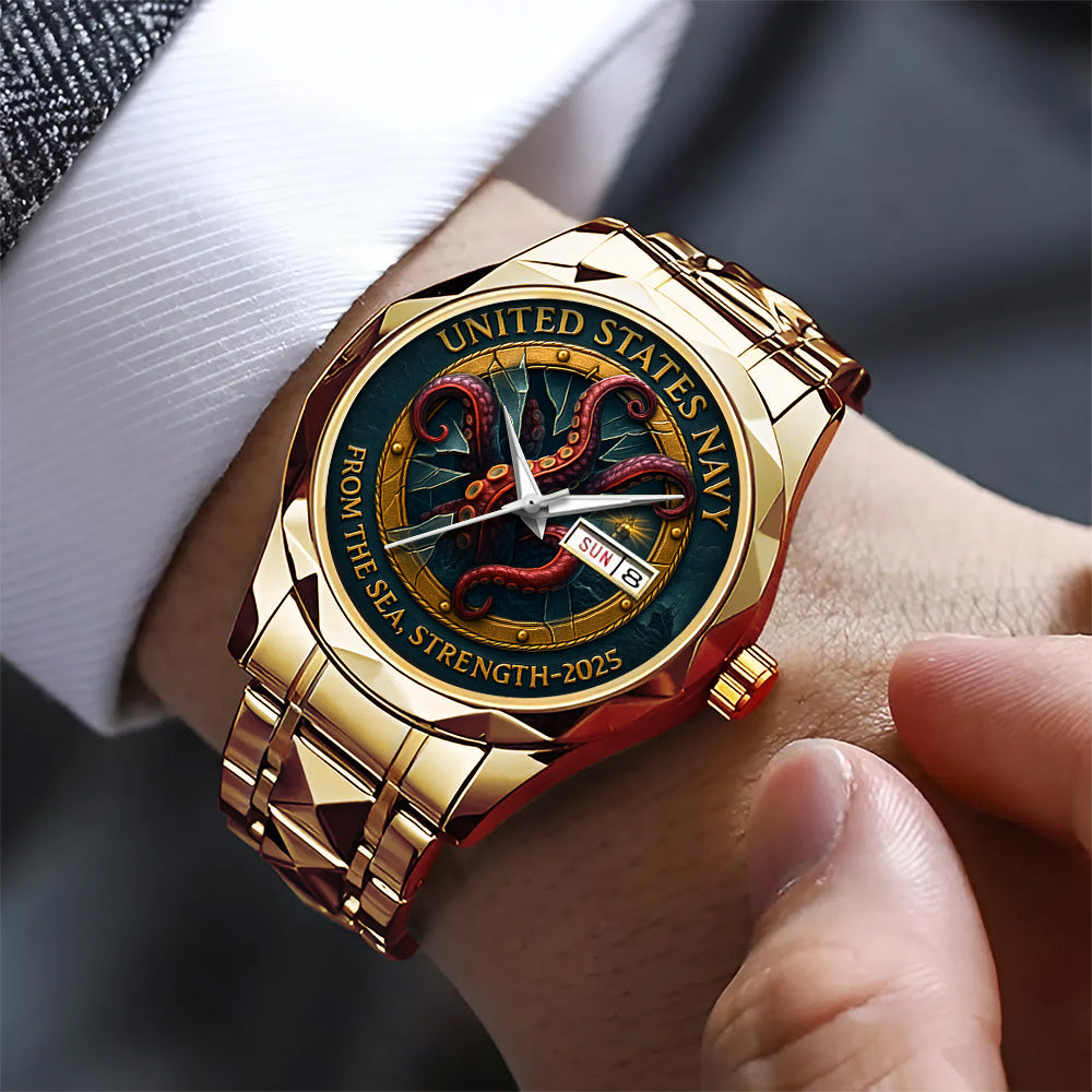 US Navy 250th Anniversary Alloy Luxury Quartz Watch - TANTN17364