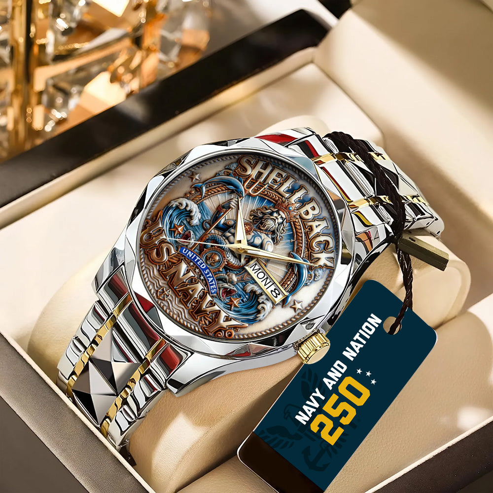 US Navy 250th Anniversary Alloy Luxury Quartz Watch - TANTN18918