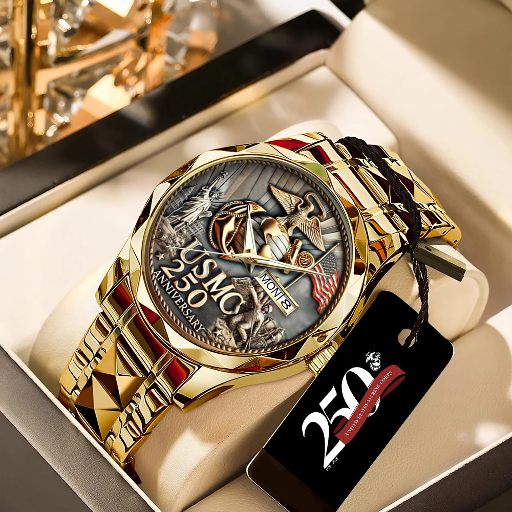 US Marine Corps Alloy Luxury Quartz Watch - TANTN 14220