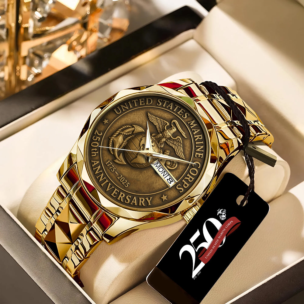 US Marine Corps Alloy Luxury Quartz Watch - TANTN 14283