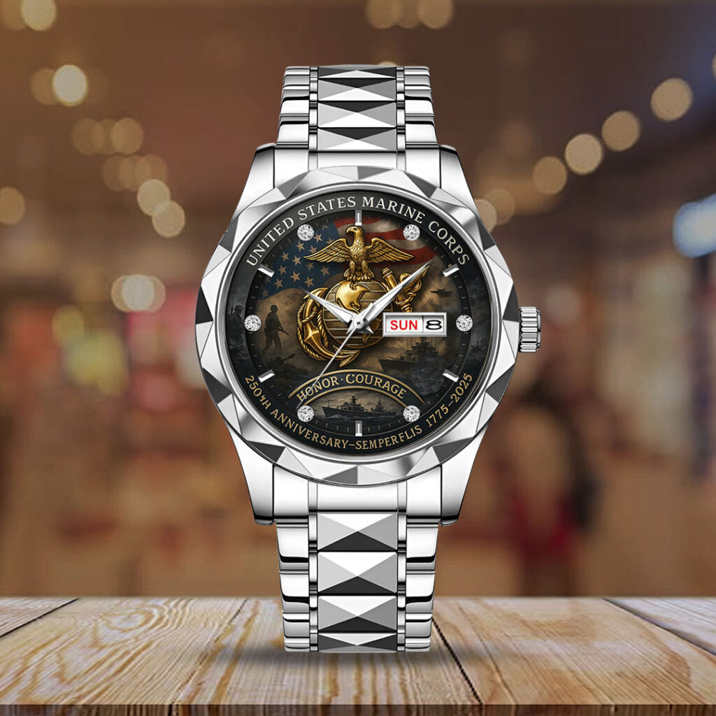 US Marine Corps Alloy Luxury Quartz Watch - TMTHU 053