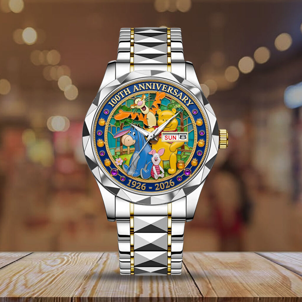 Winnie-the-Pooh 100th Anniversary Alloy Luxury Quartz Watch - TMTHU4515