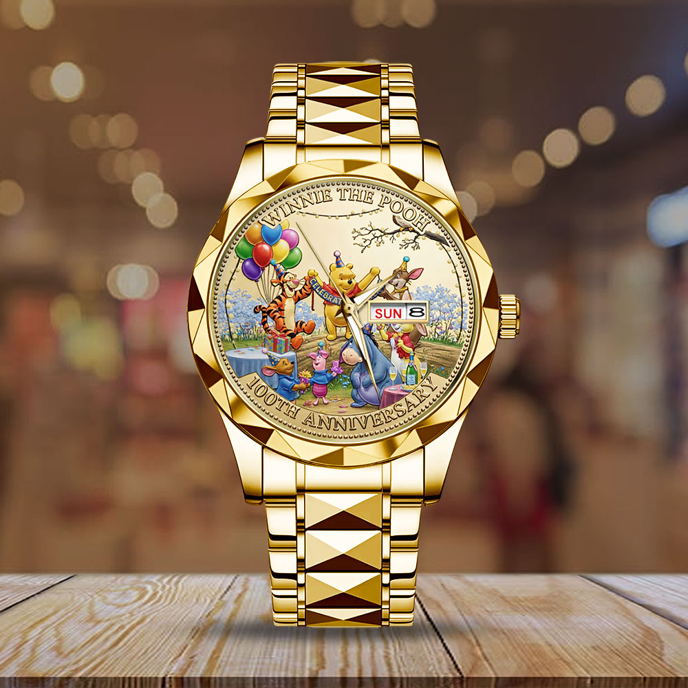 Winnie-the-Pooh 100th Anniversary Alloy Luxury Quartz Watch - TMTHU4870